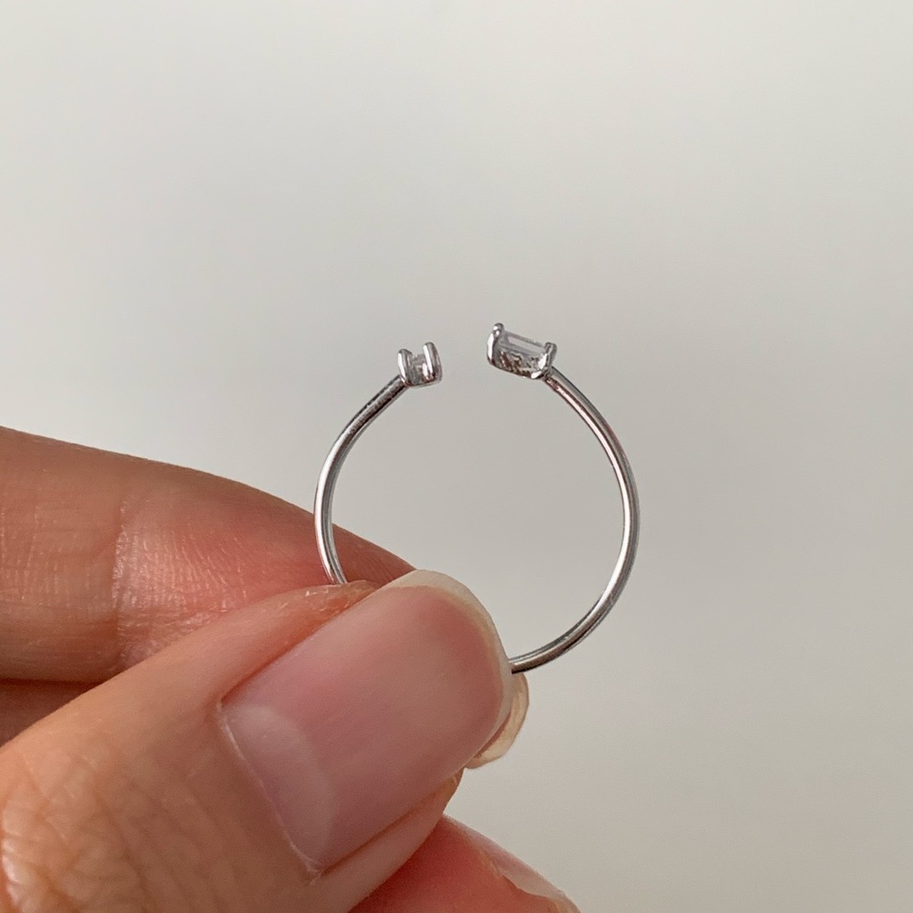 Nwot Adjustable Silver Ring - image 2